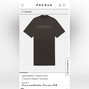 Fear of god women’s t-shirt dress